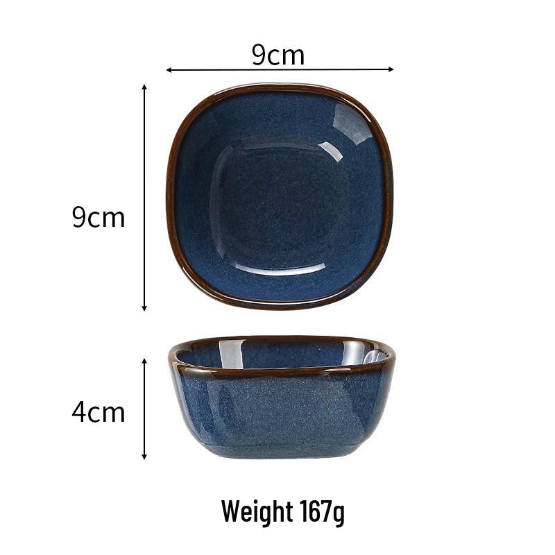 ZISIZ Japanese Kiln-Glazed Round Condiment Dishes
