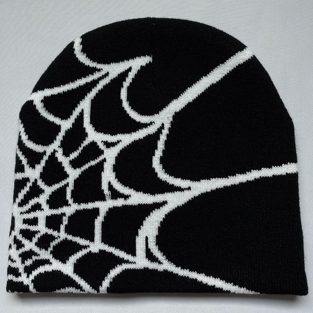 Four Seasons Men's And Women's Universal Y2K Knit Hat Spider Web Riding Outdoor Sports Fashion Hat