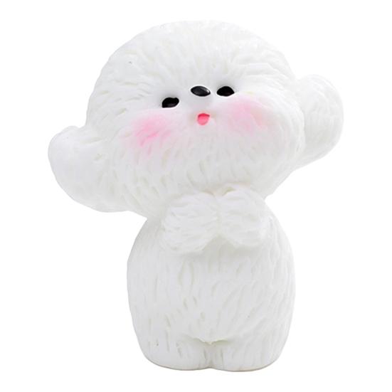 

3Pcs Car Dashboard Decor Cute Fleece Dog Figurines, Resin Car Interior Decorations for Women, Mini Dashboard Ornaments, Adhesive Mounted A