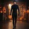 Adults Unitard Full Body Zentai Suit for Men Women, Open Face Halloween Cosplay Bodysuit Bodysuit, Stretchy Spandex Costume Party, Stage Performance