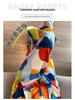 Plus Size Women's High-Waisted Tie-Dye Wide-Leg Summer Pants - Ice Silk, Slimming, Casual, Loose, and Draping.