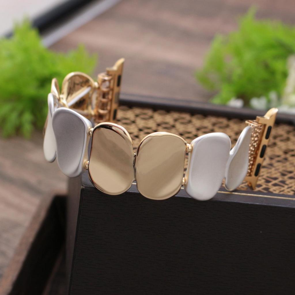 Sequin Metal Stretch Chain for Apple iWatch Strap, Cross-Border Best Seller