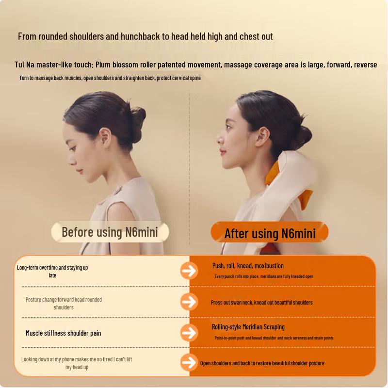 Breo N6mini Cervical Neck Massager CN Plug (adapter Included)