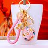 Exquisite Diamond Embellished Fortune Bag Car Keychain Elegant Gift For Women