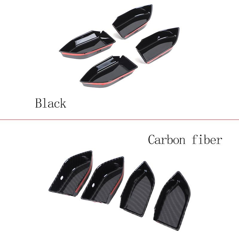 For Range Rover Evoque 2020-2026 ABS Carbon Fiber Car Door Inner Handle Bowl Decorative Stickers Car Interior Accessories