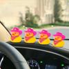 Rubber Cowboy Duck Car Ornaments Yellow Ducks Decoration Dashboard with Cowboy Hat Necklace Sunglasses