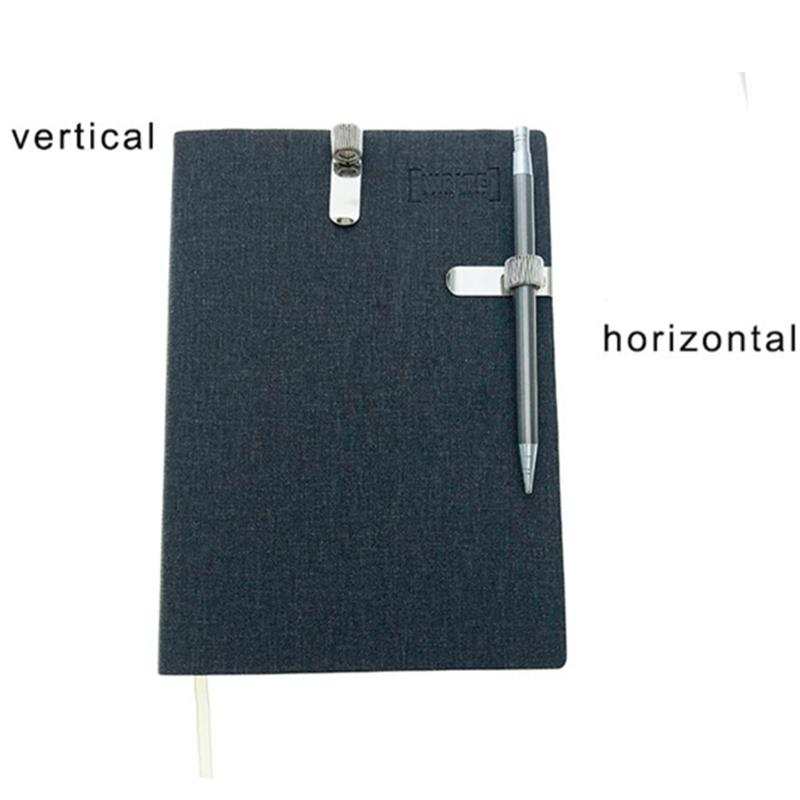 Portable Metal Pen Holder Used for Notebook and Clipboard Solve the Problem of Often Lost Pens Easy To Carry Flexible