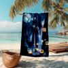 1pc Pumpkin Halloween Art Microfiber Beach Towels Quick Dry Towel Sand Beach Towels Pool for Travel Swim Pool. S7290134