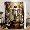 Jesus Angels Followers Blanket  Printed Blanket for Living Room Bed Couch lunch break Soft Cozy Blanket for Friend's festival Gift