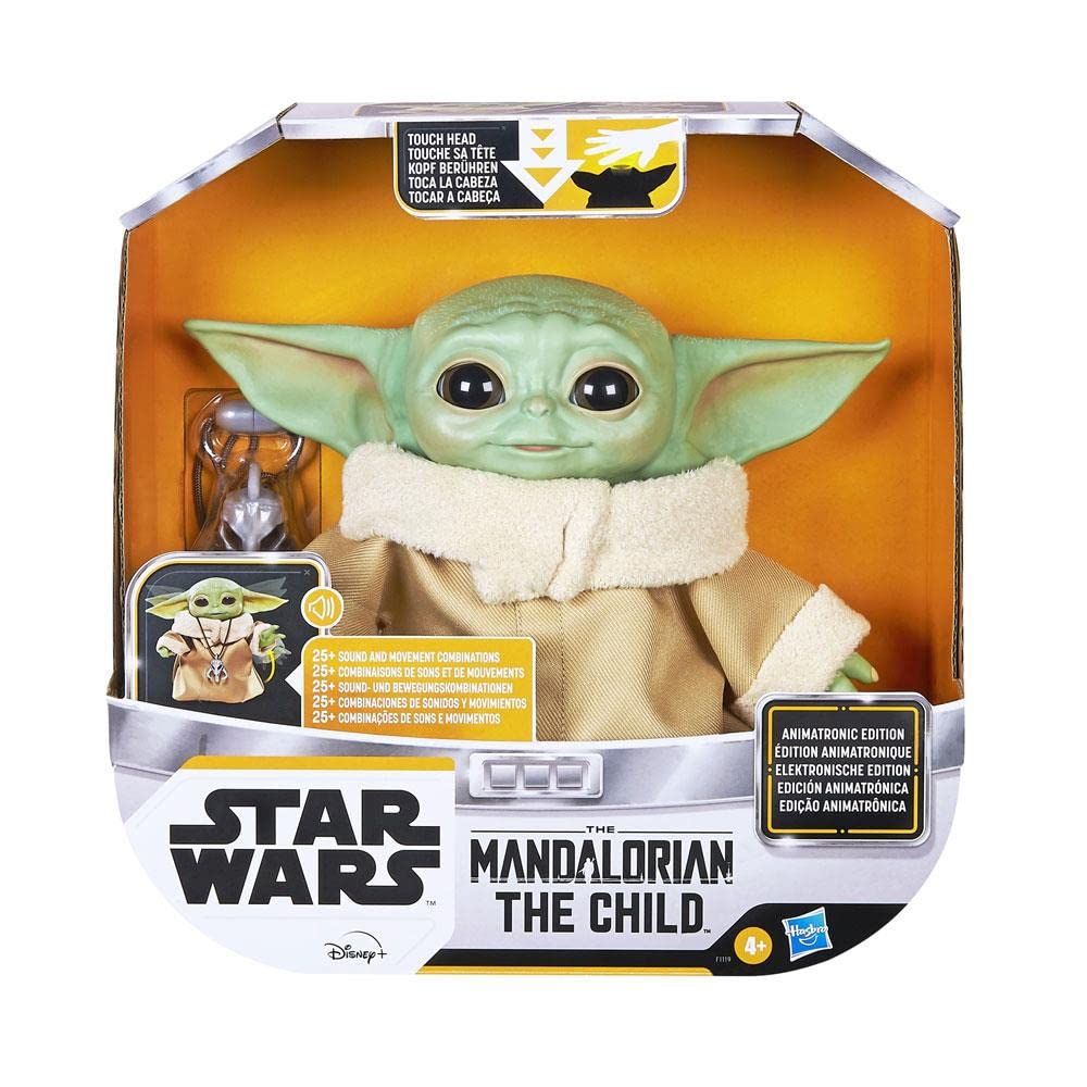 Hasbro Star Wars The Child Animatronic Edition Powered Mandalorian Toy with Over 25 Sounds and Movements, Ages 4 and Up, F1119, Authentic