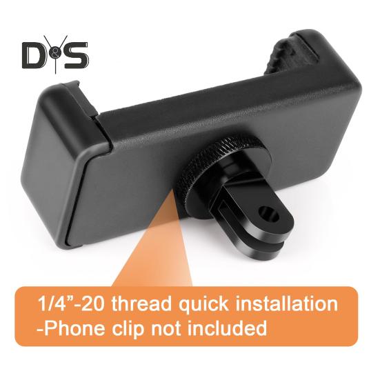 Action Camera Tripod Mount for Insta360 for GOPRO 1/4-inch Screw CNC Aluminum Alloy Mini Tripod Adapter Sports Camera Accessories