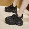 Platform dad shoes women's spring 2025 new 10cm small inner height increase women's shoes versatile sports and leisure shoes