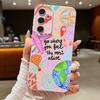 Cartoon Fire Balloon Pattern Case For Samsung Galaxy A57 A56 A55 A54 5G A37 A36 A35 A34 A17 A16 A15 A14 Leather Texture Silicone Cover