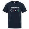 T-shirt Estiva da Uomo in Puro Cotone di Alta Qualità con Stampa Divertente, Morbida e Traspirante, Girocollo a Maniche Corte, Abbigliamento Casual, Stile Versatile