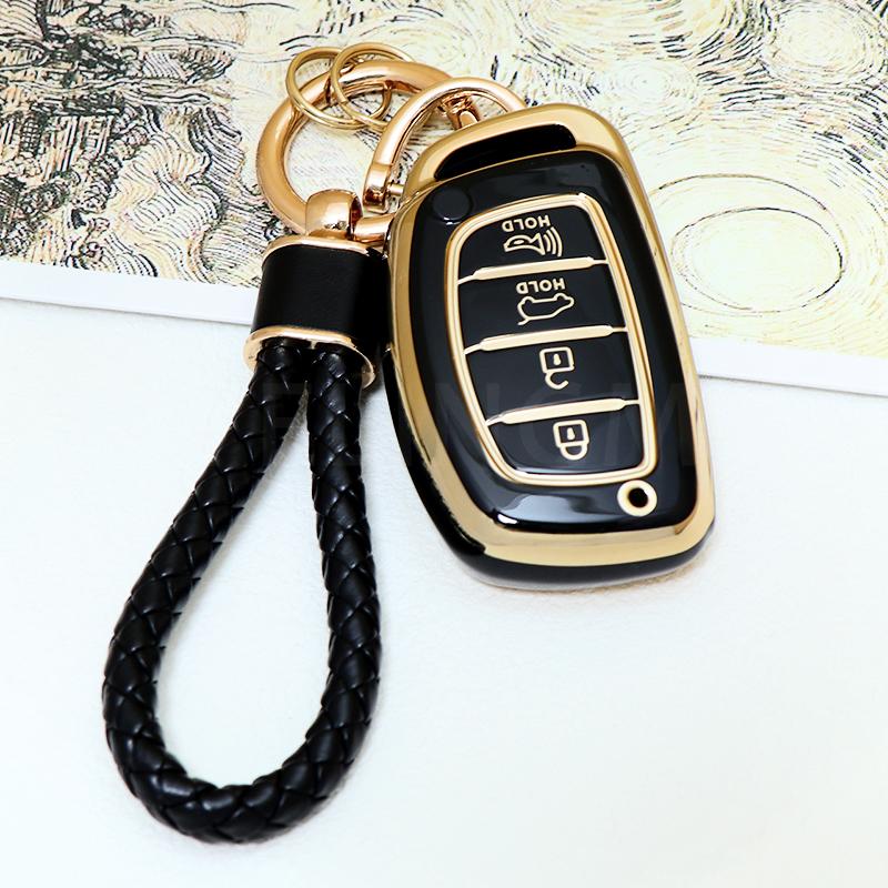 TPU Car Remote Key Case Cover Shell Fob For Hyundai Tucson Santa Fe Rena Sonata Elantra Creta Ix35 Ix45 I10 I30 I40 Accessories