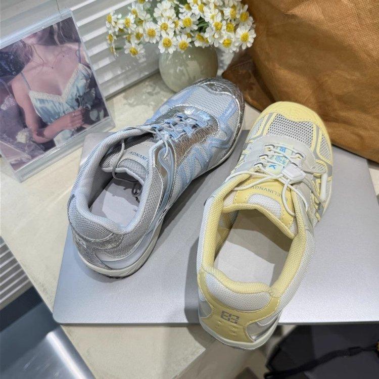 Single net hollow flat-soled Forrest Gump shoes women's summer 2025 new versatile breathable sports and leisure shoes women's jogging shoes