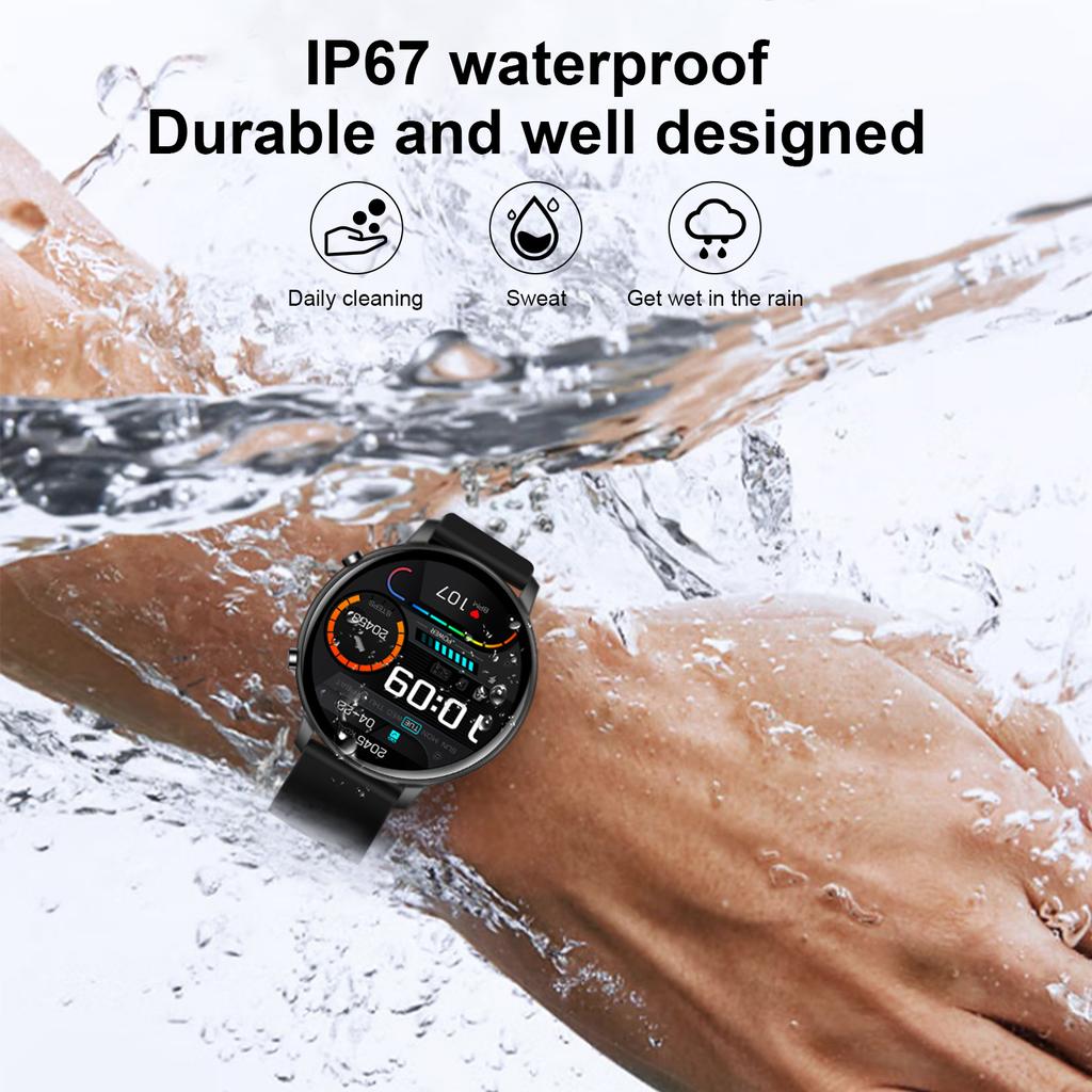 1.39 Inch Smart Watch Men Women Heart Rate Blood Pressure Monitor Make Answer Call Fitness Tracker Multi Sport Modes Smartwatch