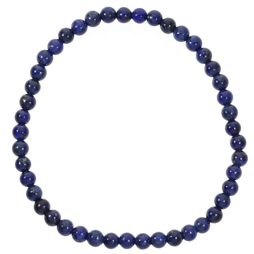 Lapis Lazuli Slim Bracelet 4mm S Power Stone Ladies Prayer Beads Bracelet Ladies Stackable Simple [Shinjuku Ginnokura] Approx. 16.5cm (Women's Size)