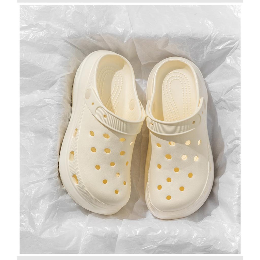 Height Increasing Summer Cave Mermaid Slippers, Thick Soled Height Increasing Women's Anti Slip Outer Wear Korean Version Ultra Soft Beach Shoes
