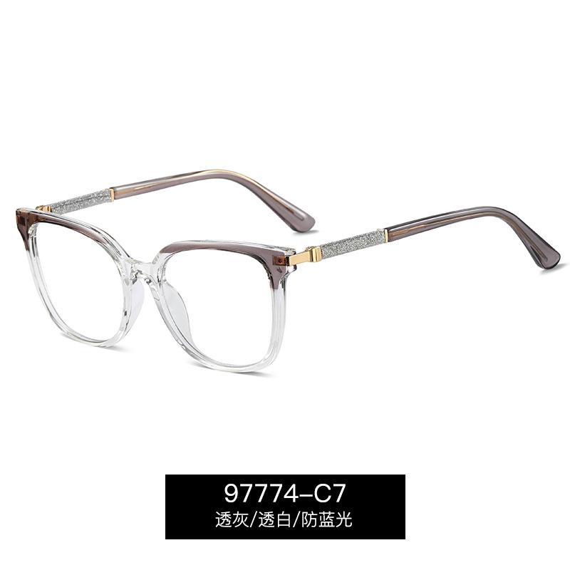 

Fashion Women Square Reading Glasses Luxury Big Frame Anti Blue Light Computer Glasses Vintage Black Men Prescription Eyeglasses Original lens 0