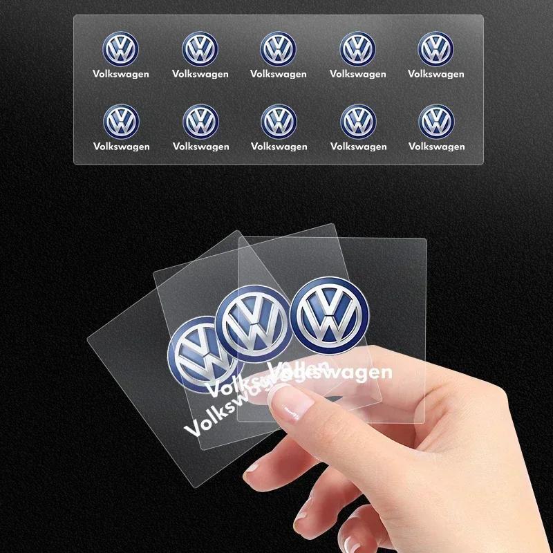 VW Car Emblem Logo Decorative Stickers Badge Deca lFor Volkswagen VW Golf 4 5 6 7 Jetta Polo Caddy GTI Bora MK7 Beetle Passat B6 FM7