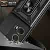 For Motorola Moto S50 Neo 5G/G85 5G Case with Slide Camera Lid PC+TPU Kickstand Phone Cover