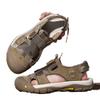 Large size foreign trade large size men's sandals 2025 summer new outdoor beach shoes mesh shoes bag head
