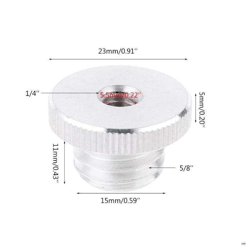 Adaptor de la 1/4 inch la 5/8 inch pentru trepied pentru telemetru cu filet de 5/8 inch cu trepied de 1/4 inch
