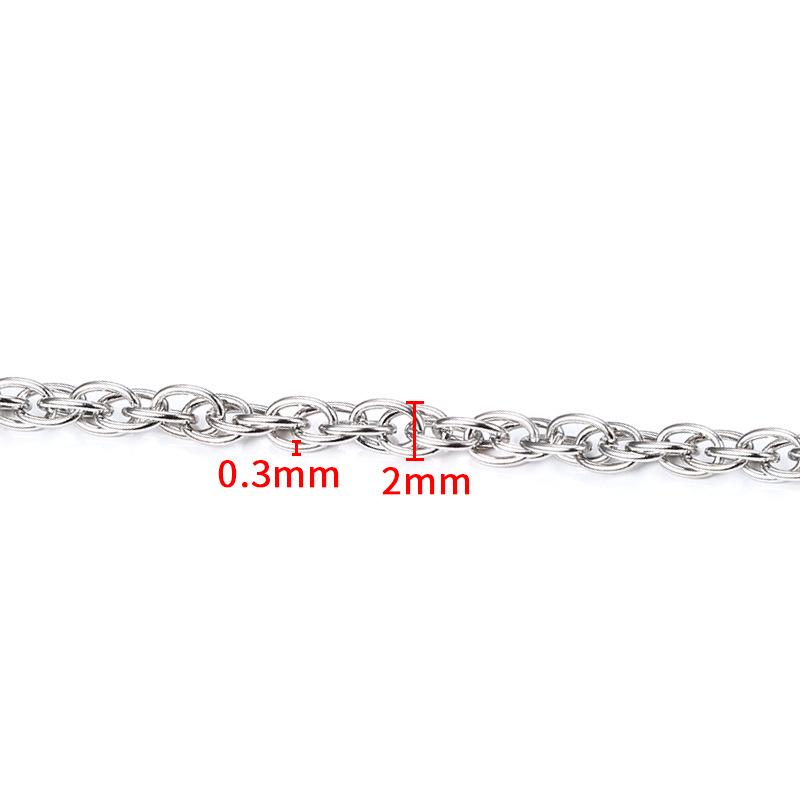 Stainless Steel Oval Link Chain for DIY Jewelry Making: Necklaces & Bracelets