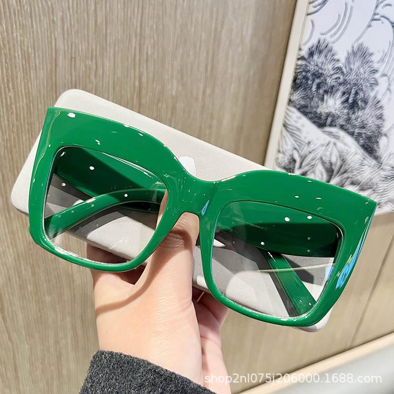 Fashion Oversized Cat Eye Optical Lenses Women Glasses Frames Blue Anti Blue Light Eyeglasses Luxury Brand Eyewear
