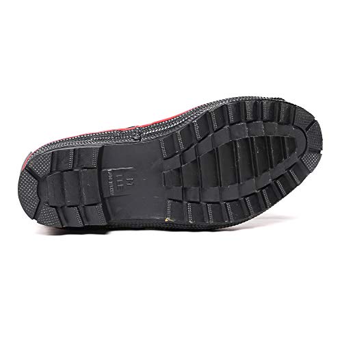 CO-COS nobuoka Ziploa HB-781 Lightweight Short Rain Boots with Cover, Black, Size S/M/L, 3L (27.5-28.0 cm), 3E