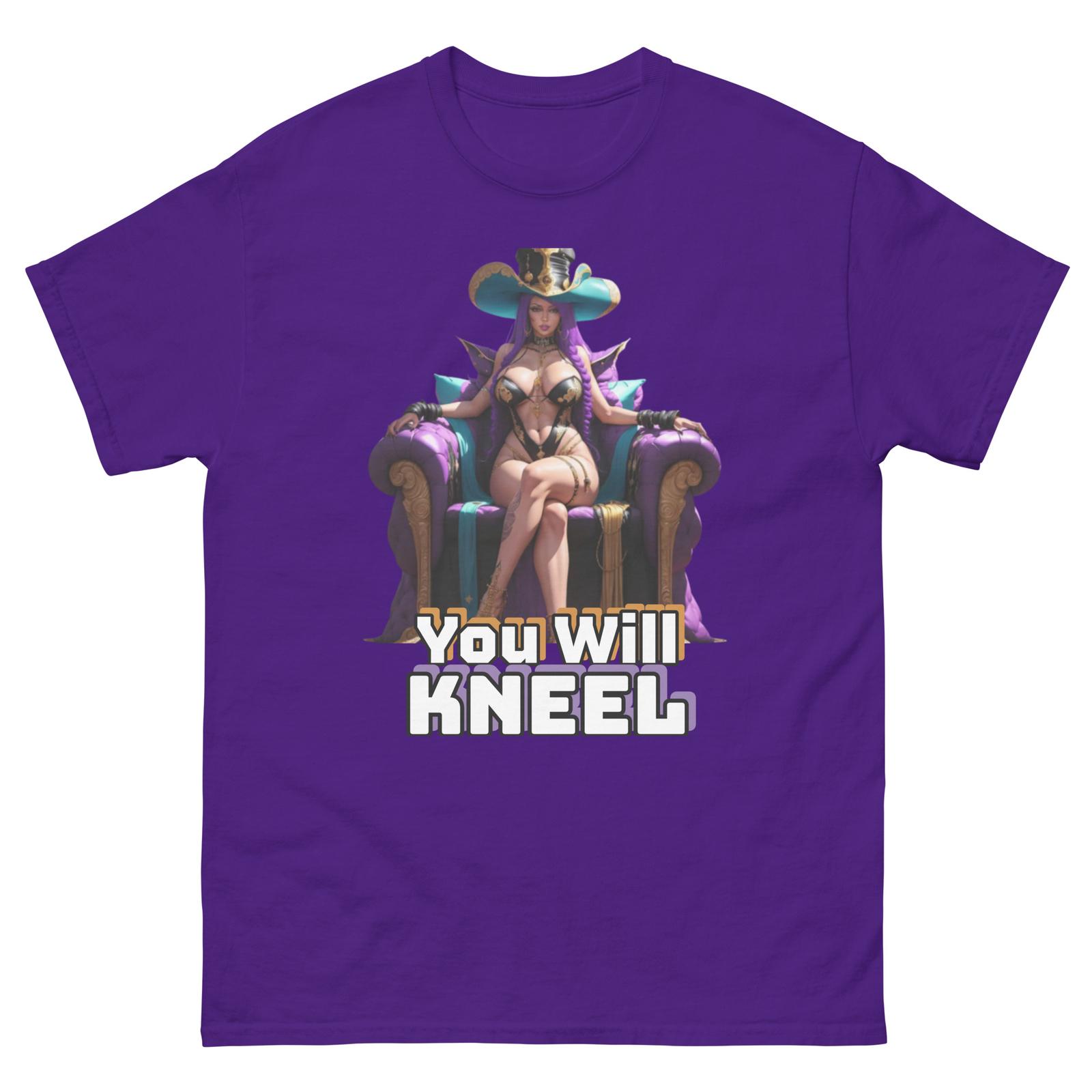 Lady Zod: YOU WILL KNEEL | Custom Print Tee | Fan Comics, AI Art T-Shirt Mens Womens Tees Top, Unisex S