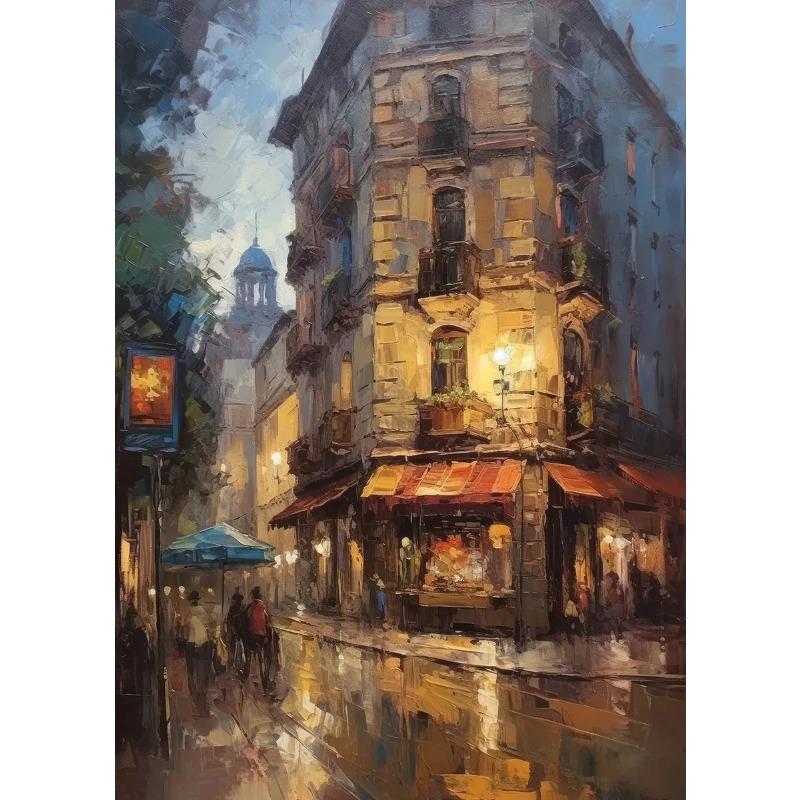 Beauty Romance Townscape Posters Marrakech Morocco Italy City of Water Prints Canvas Painting Wall Art Pictures Home Room Decor
