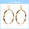 Stylish Gold Plated Geometric Earrings Trendy Street Style Must-have Jewelry