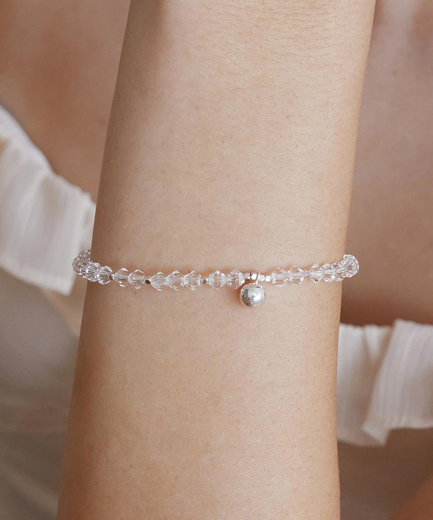 Tatiana (Silver 925) Swarovski Bead Ball Bracelet Br1800