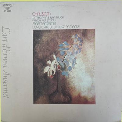 LP Record ERNEST CHAUSSON CESAR FRANCK ERNE  Symphony In B Flat Major  Les Eoli GT9204 LONDON 1979 Japan Obi Classical Used