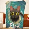 Art F-flow Throw Flannel Throw Blanket, Lightweight Cozy, Durable Washable Cute Cool