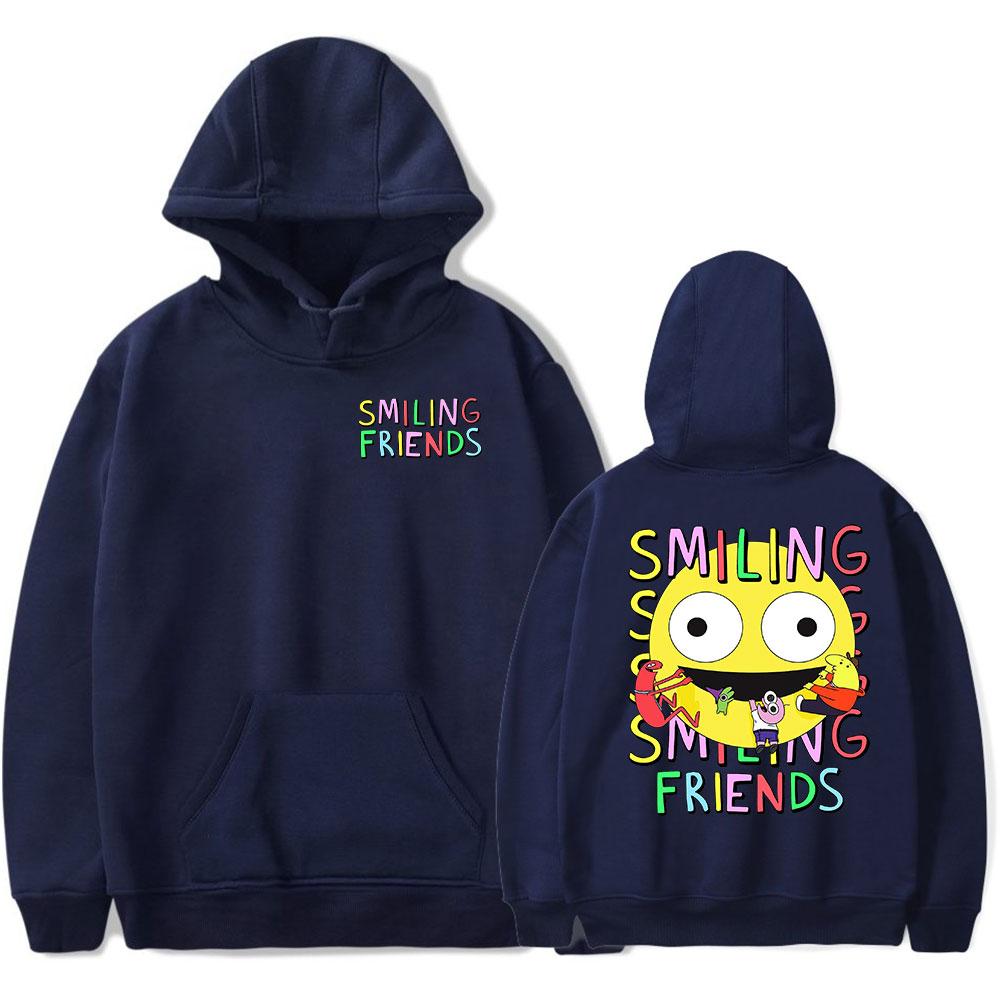 Smiling Friends Vintage Bluza z kapturem z lat 90. dla mężczyzn i kobiet Styl Harajuku Bluza Hip-hopowa Wiosna i Jesień