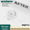 Universal Adhesive Caster Wheels, Silent, Wear-Resistant, Punch-Free Ball Bearings, Thickened Base for Household Use
