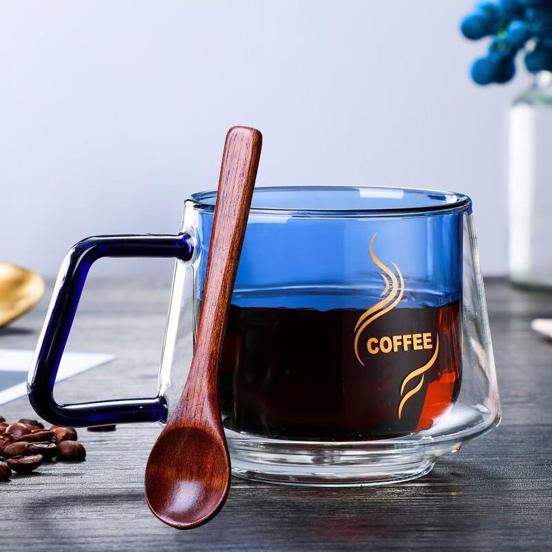 Double-Layer High Borosilicate Glass Coffee Mug