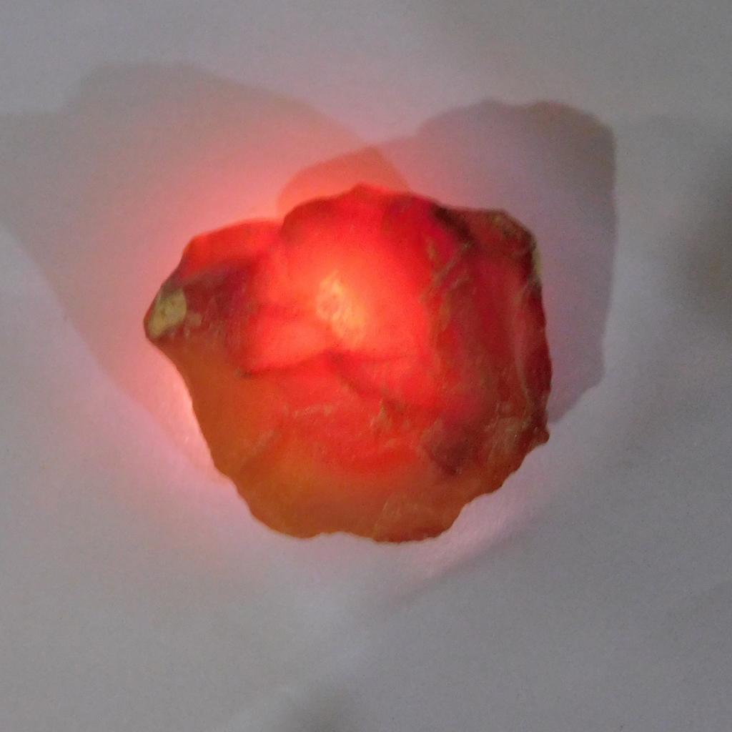 158 Ct Natural Orange Sapphire Raw Rough CERTTIFIED earth mined Loose Gemstone