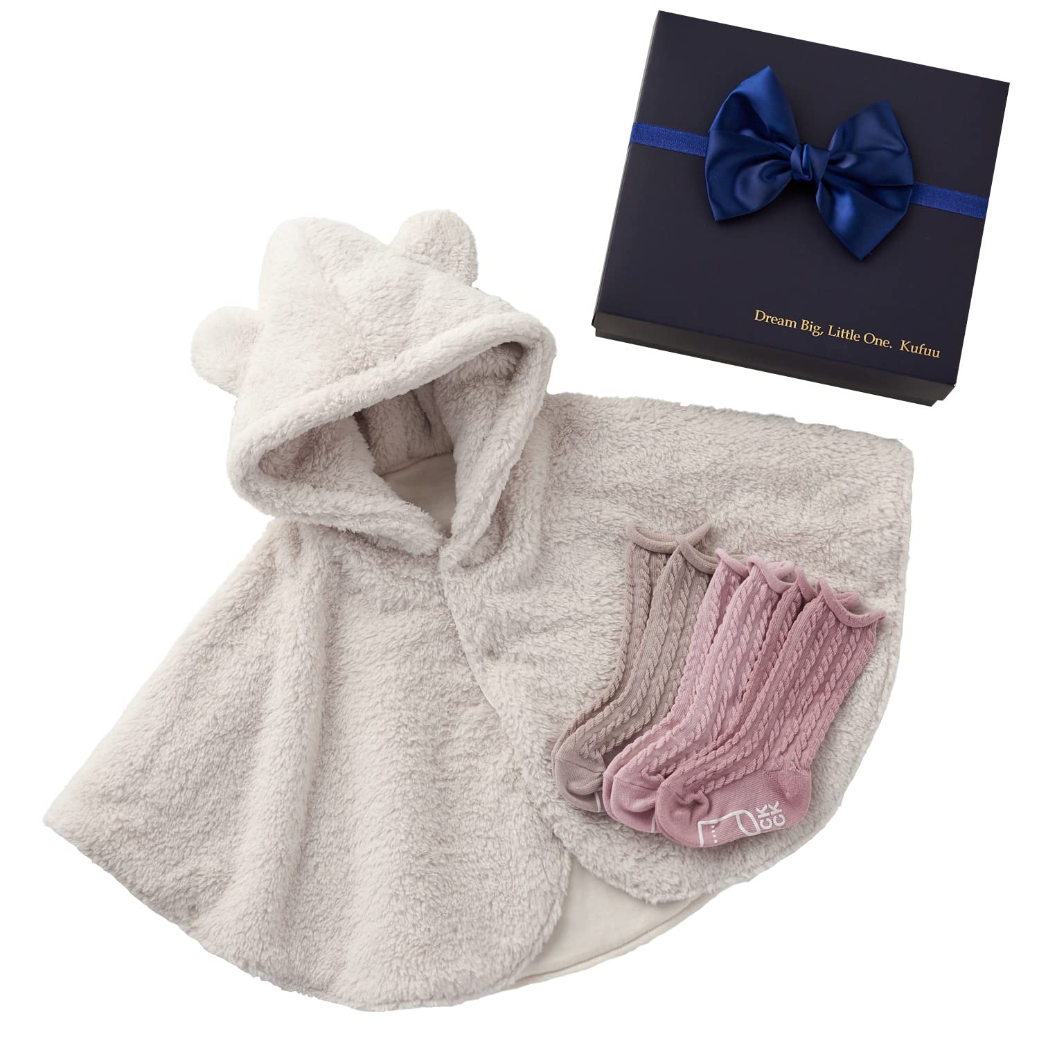 

Kufuu Baby Gift Baby Poncho Socks BOX [Kufuu] [Ivory Bear] & (Комплект носков/Розовый градиент)