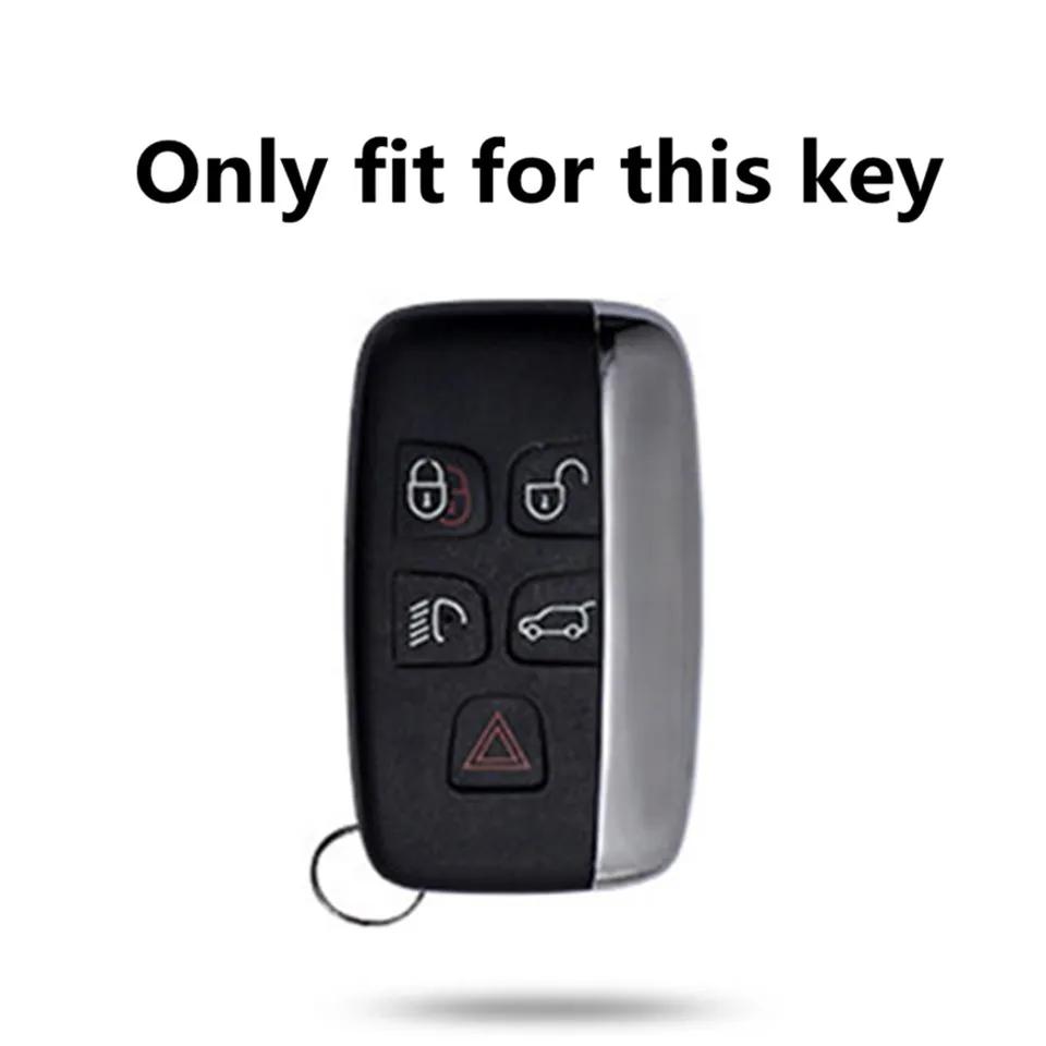 Car Key Case Cover For Land Rover A9 Range Rover Sport Evoque Freelander 2 Jaguar Xe Xj Xjl Xf C-X16 V12 Guitar F X Typ Keychain