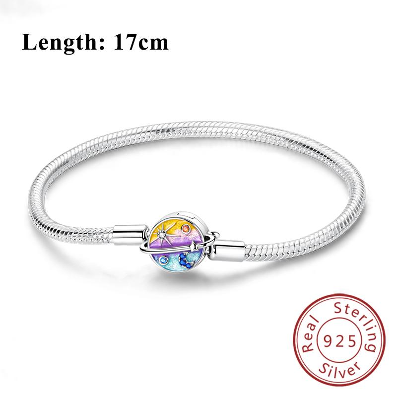 Bracelet Original Copper Charms Bracelet 17-20Cm Heart Bracelet For Women Bracelet Charms Birthday Jewelry Gifts
