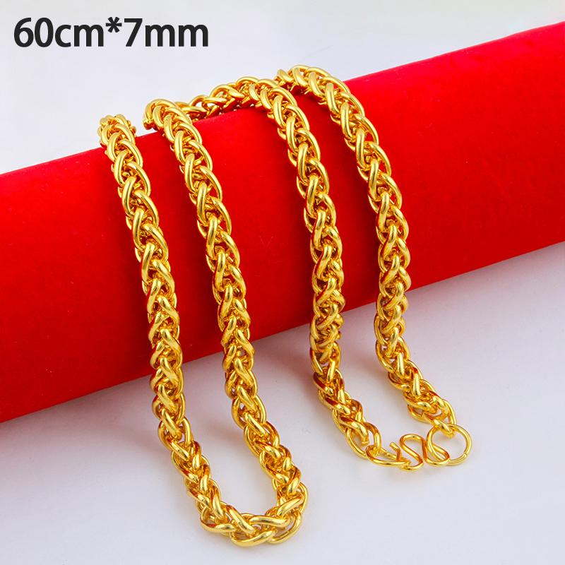 Alloy Gold Plated Necklace for Women  Fashion Imitation Snake Bone Chain Twisted Statement Chain for Evening Party