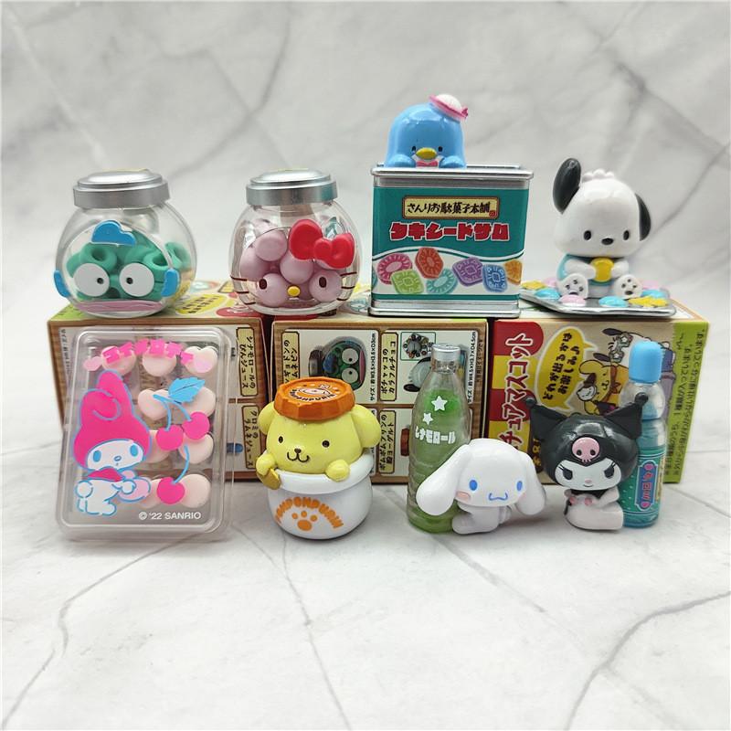 Очаровательные Фигурки My Melody Конфетная Лавка Коллекционный Набор Kuromi И Cinnamoroll в Слепой Коробке