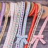 5 Yards 12 mm Zackenrand Herz Besticktes Jacquardband für Kleidung Nähen DIY Haarschleifen Hut Dekoration Bastelzubehör Band