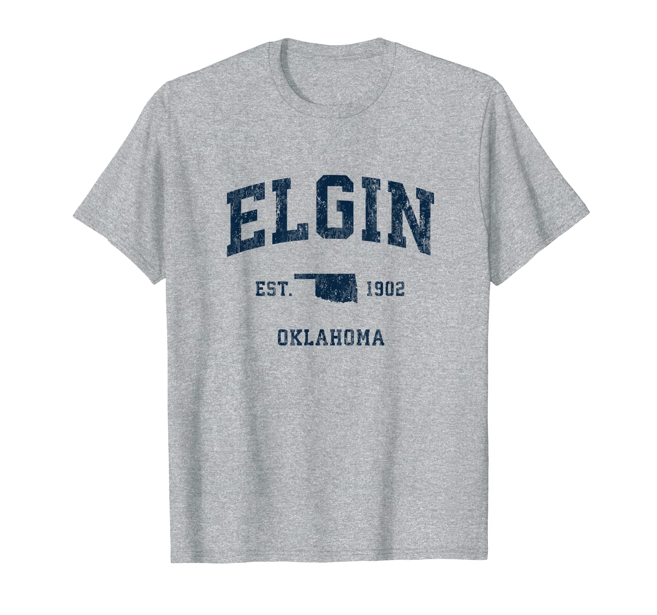 

Футболка Elgin Oklahoma OK Vintage Athletic Navy Sports Design