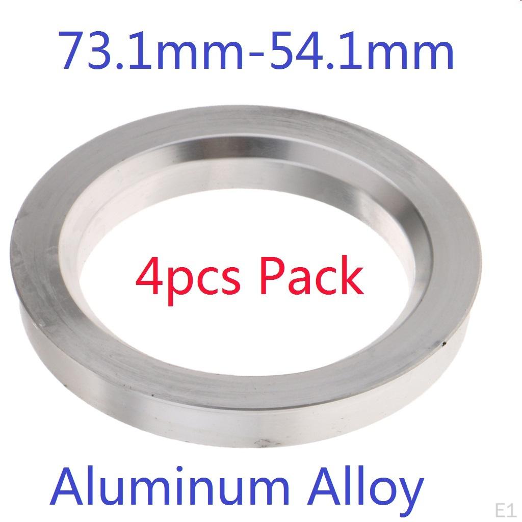 4Pcs Heavy Duty Spigot Rings 7.31-54.1mm Wheel Hub Center Bore Adapters