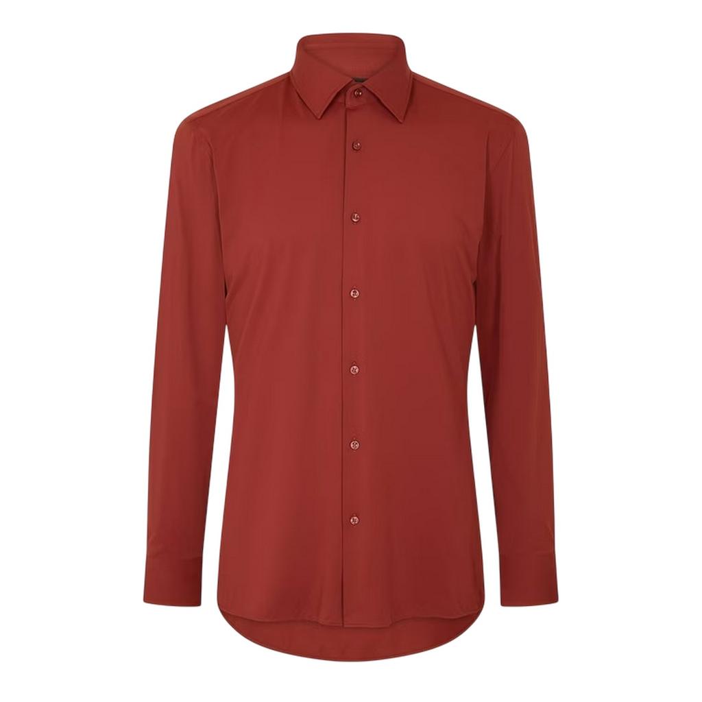 BOSS Mens P-Hank Oxford Kent Collar Long-Sleeved Shirt
